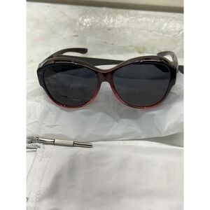 PORADAY Sunglasses Round Red/Grey New!